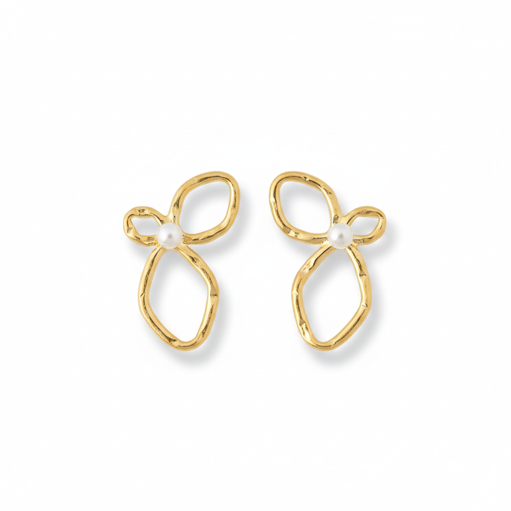 Pendientes Plata Dorada