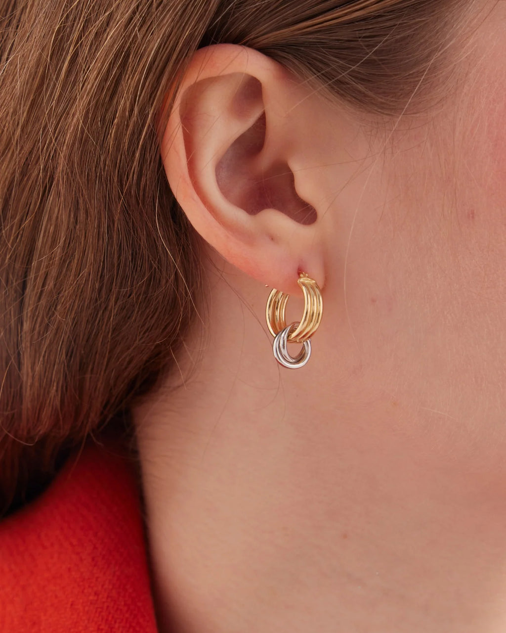 Pendientes de Plata Tow Tones Nivola