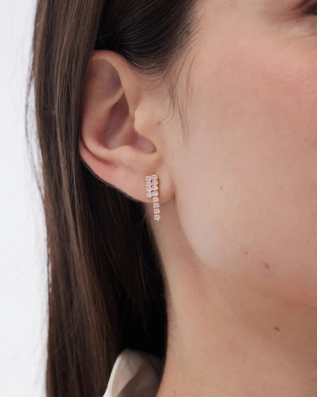 Pendientes de Plata Eau Riviere Rosa