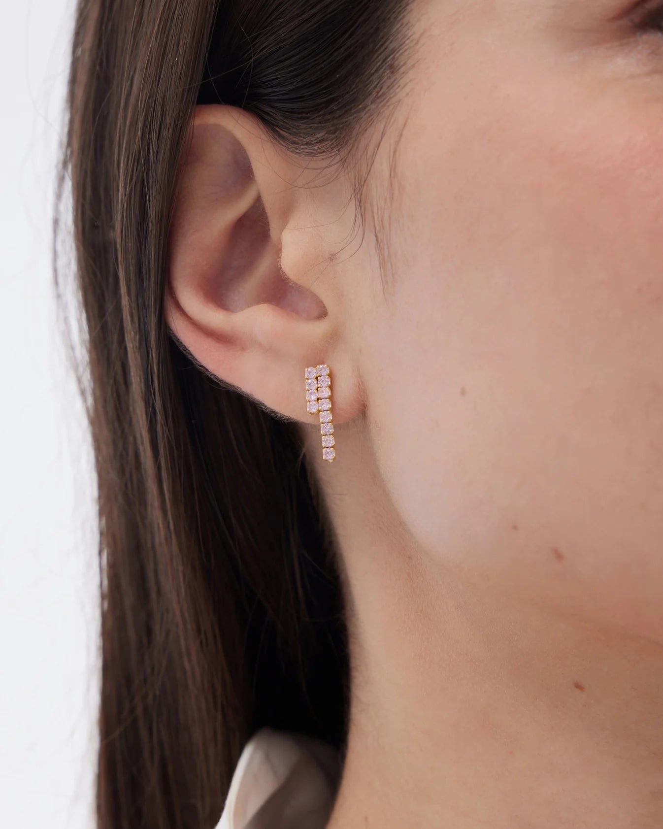 Pendientes de Plata Eau Riviere Rosa