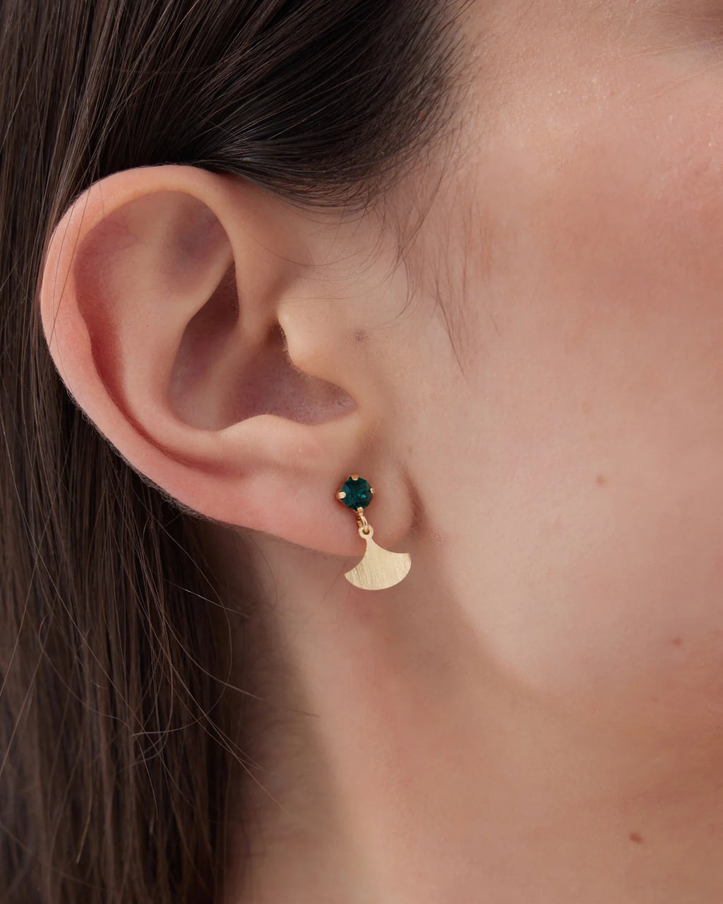 Pendientes de Plata Azure Verdes