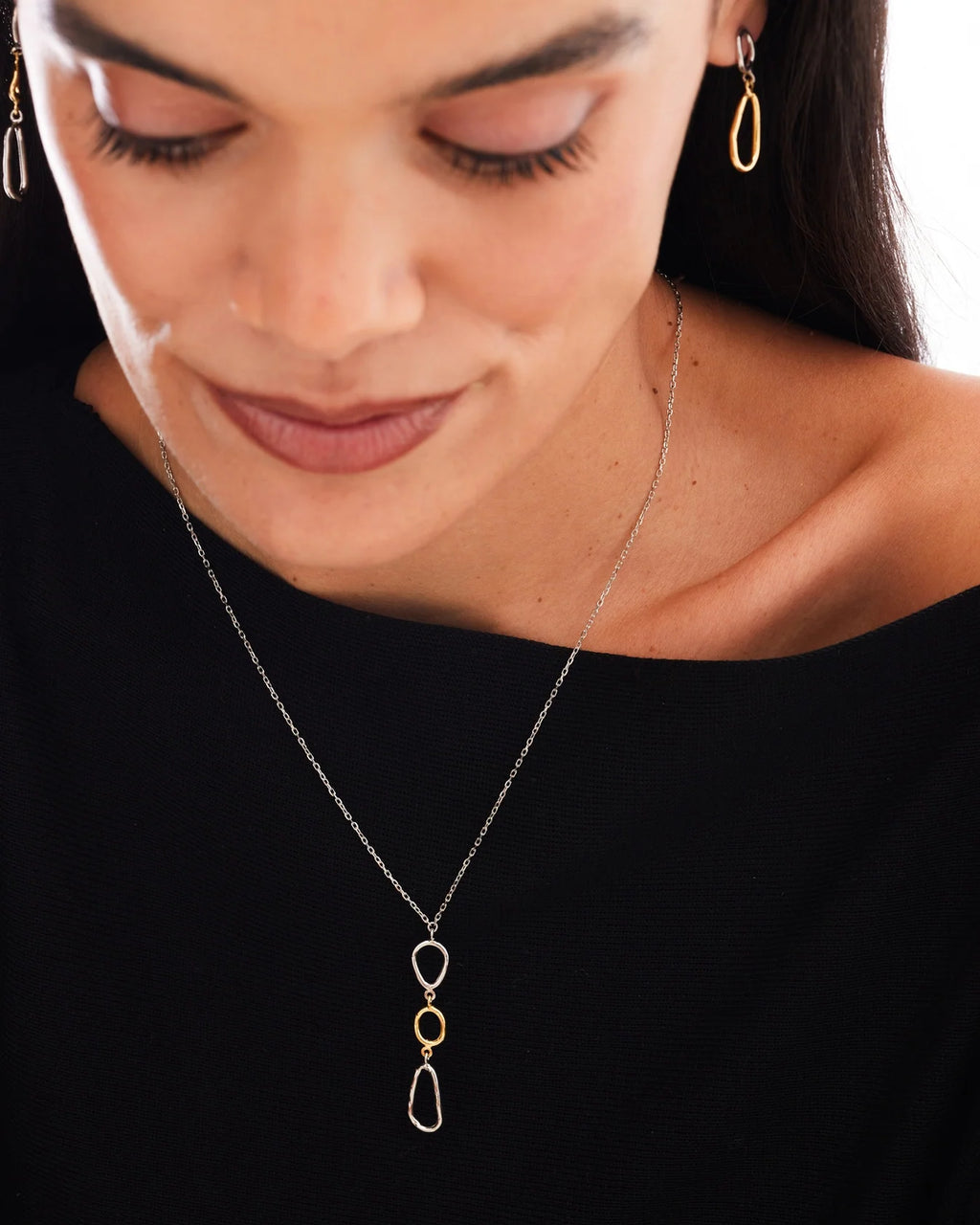 Collar de Plata Tow Tones Fade