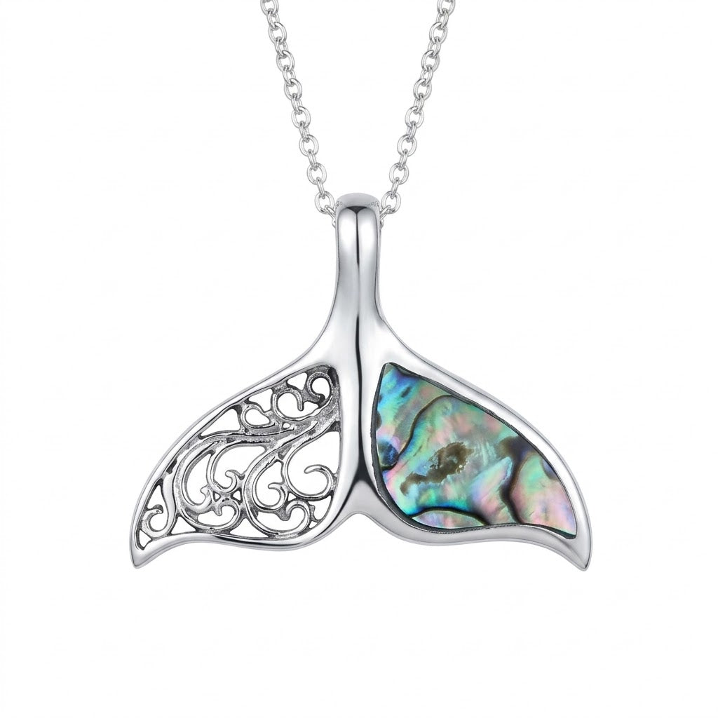 Collar Cola Ballena 1 Luck Silver