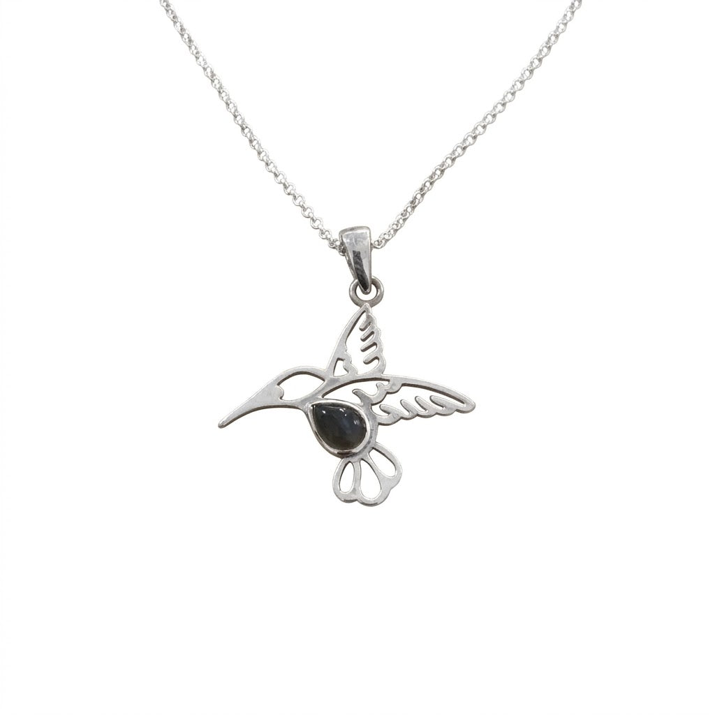Collar Plata Colibrí Luck Silver