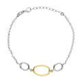 Pulsera de Plata Tow Tones Fade