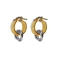 Pendientes de Plata Tow Tones Nivola