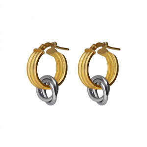 Pendientes de Plata Tow Tones Nivola
