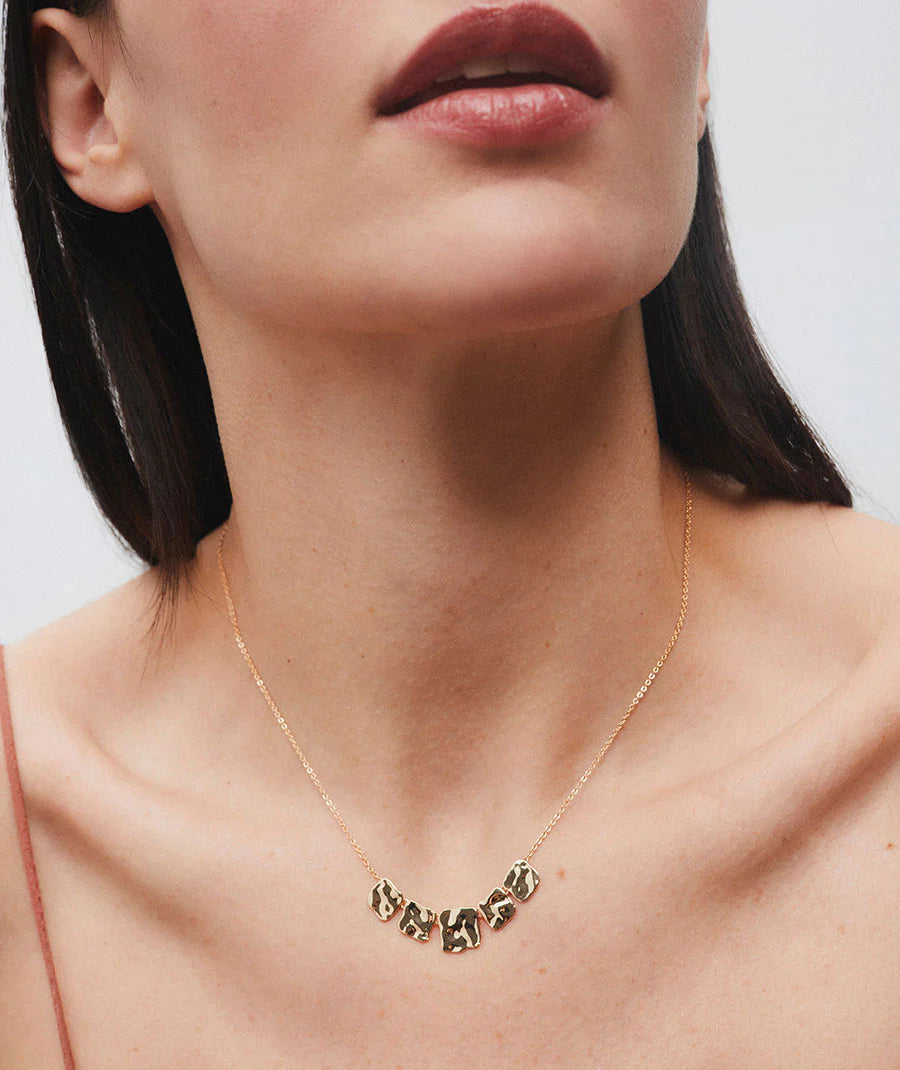 Collar de Plata Dorada Reflexes