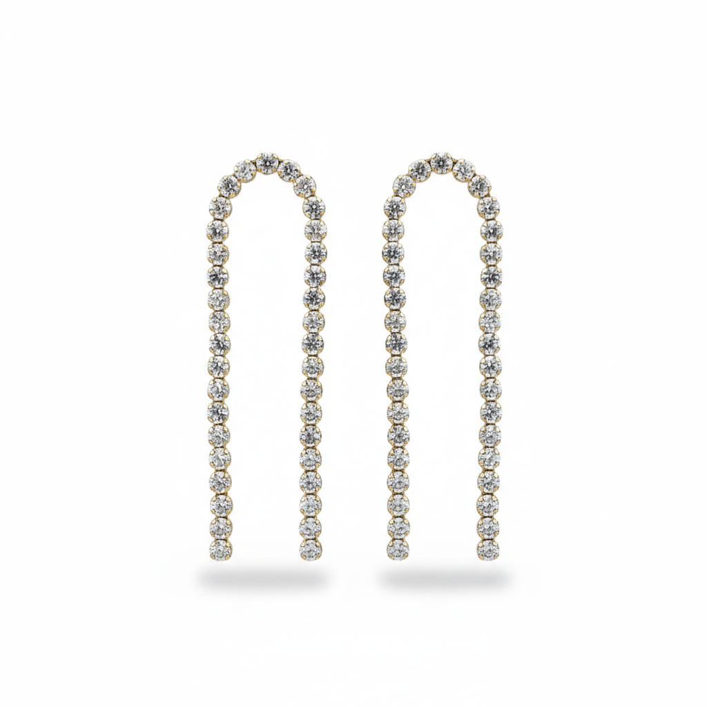 Pendientes de Plata Dorada