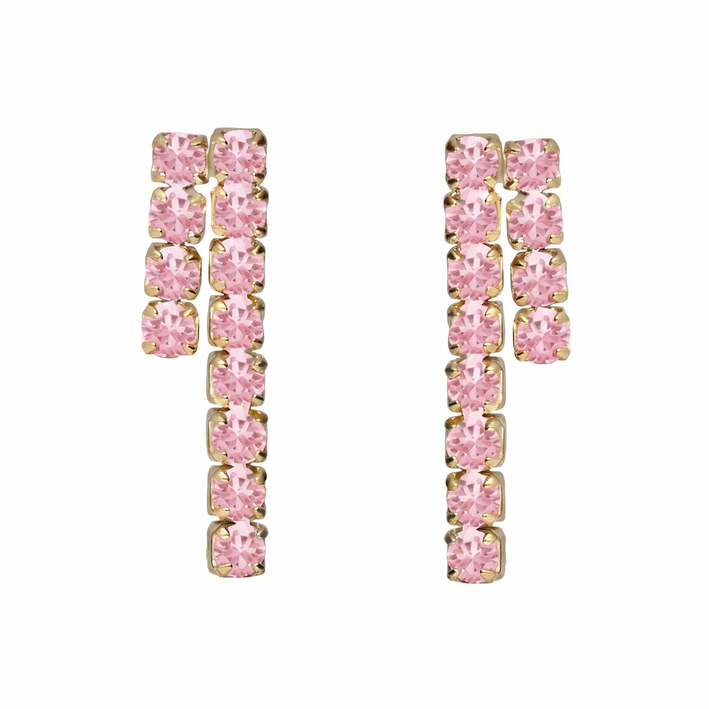 Pendientes de Plata Eau Riviere Rosa
