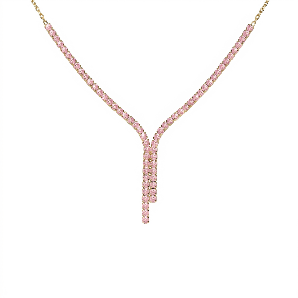 Collar de Plata Riviere Rosa