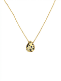 Collar de Plata Dorada Gotas