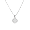 Collar de Plata con Trébol de Nácar