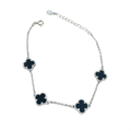 Pulsera de Plata Tréboles Onix