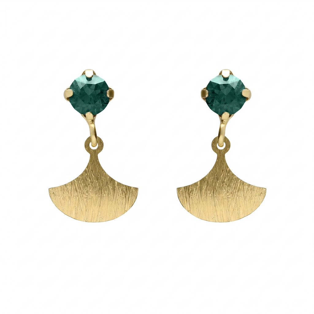 Pendientes de Plata Azure Verdes