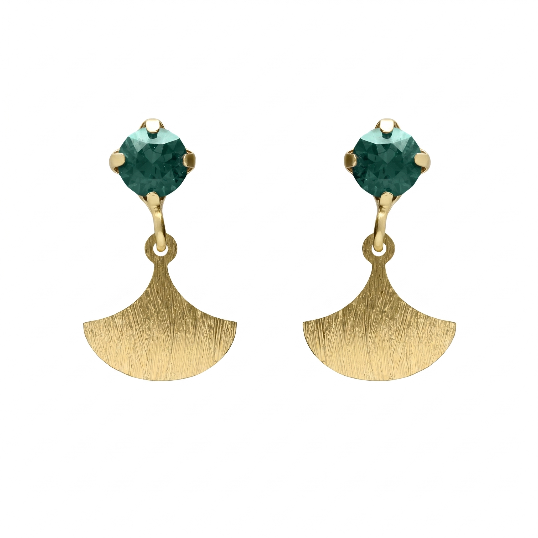 Pendientes de Plata Azure Verdes
