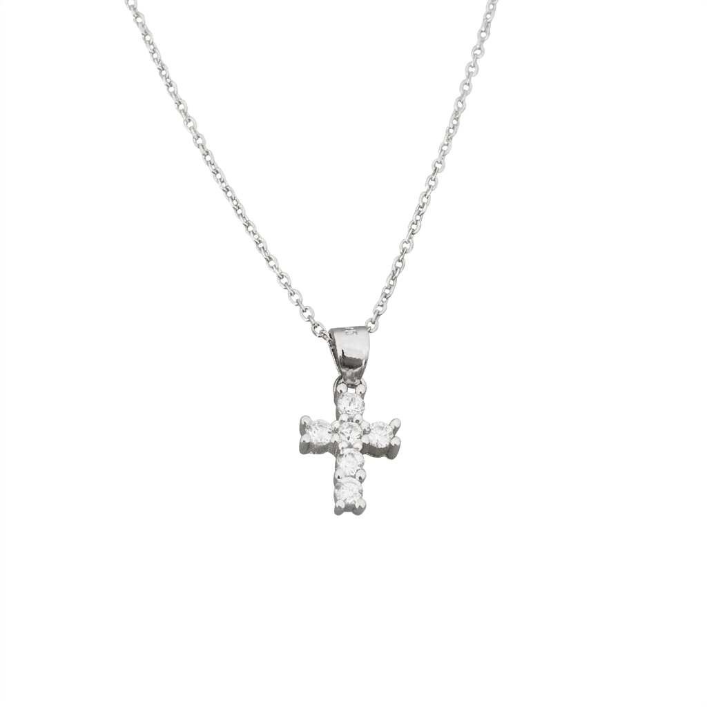 Collar de Plata y Cruz