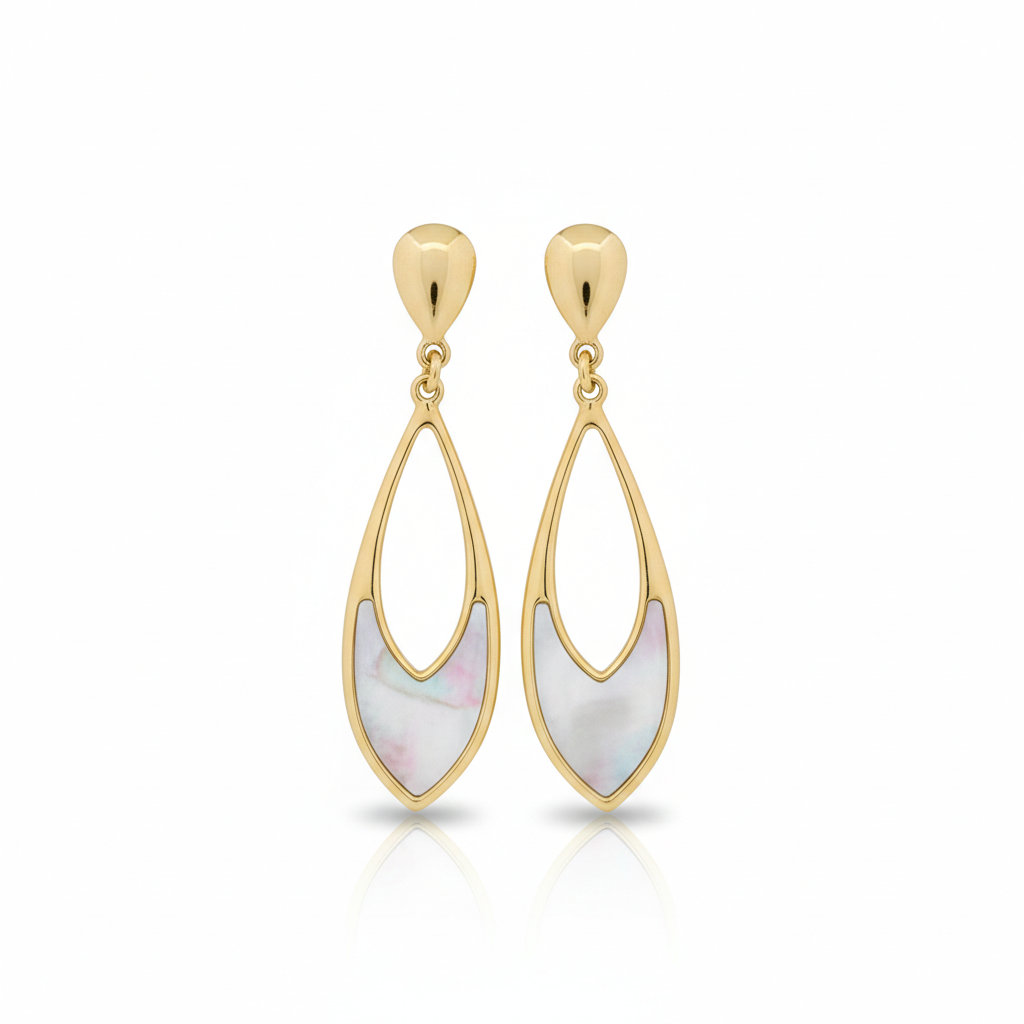 Pendientes Plata Dorada