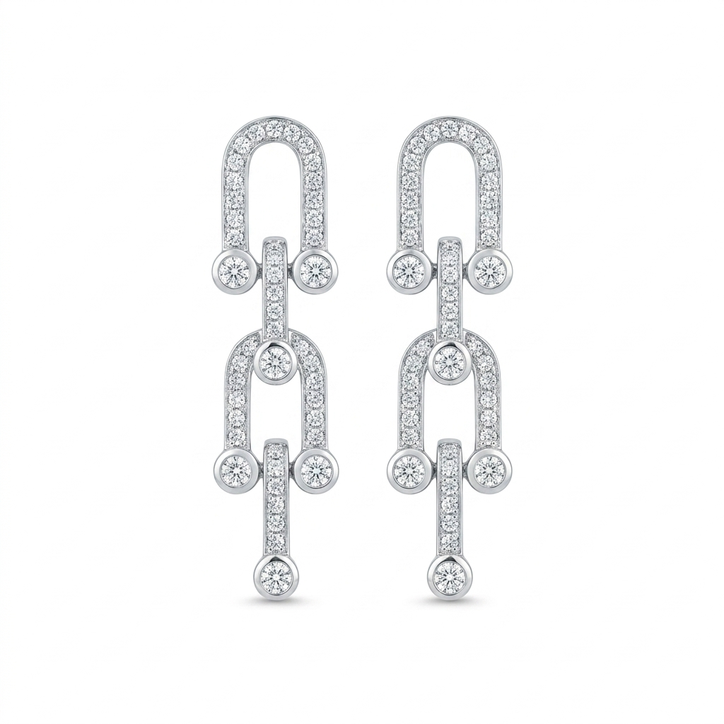 Pendientes de Plata Estribos