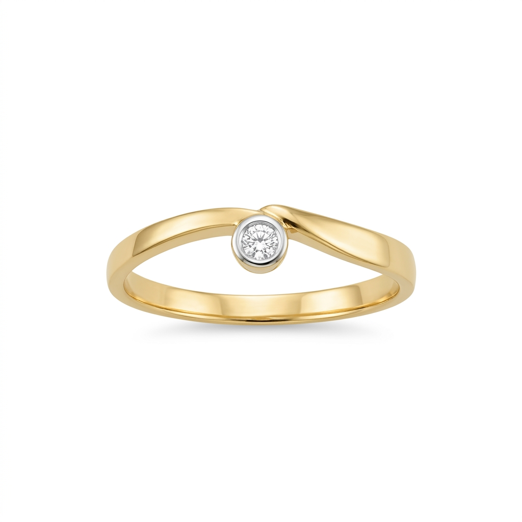Sortija de Oro y Diamante