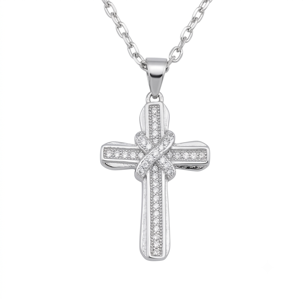 Cruz de Plata y Circonitas