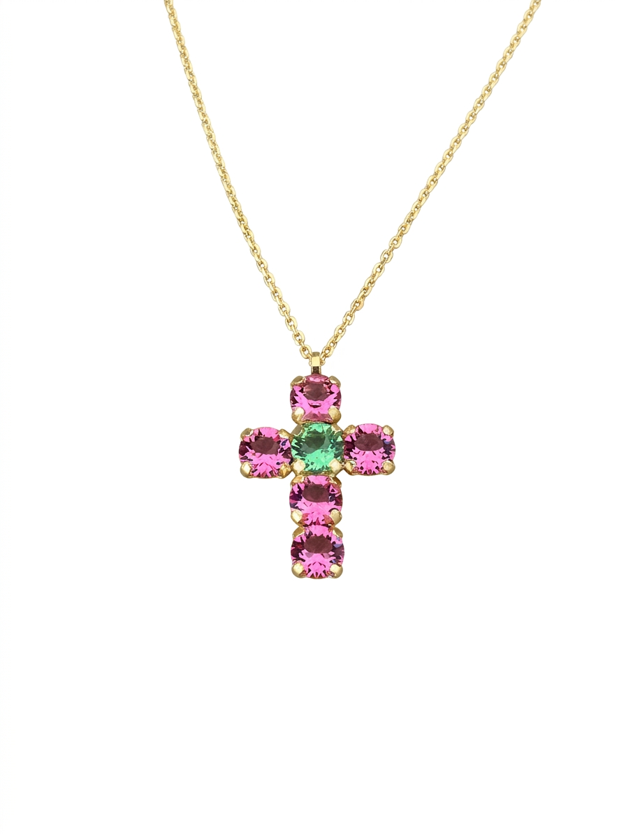 Collar de Plata Fleur Cruz